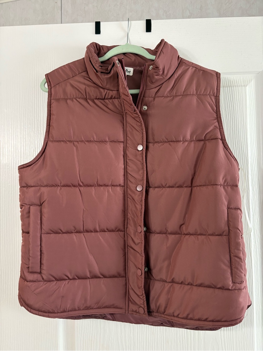 The Pulse Dusty Rose Quilted Puffer Vest